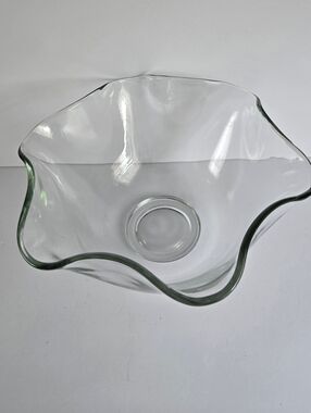 Wavy Bowl for Chip and Dip Bowl  Vintage